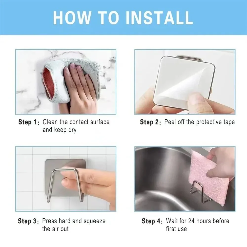 STEELSMART – Space-saving stainless steel sponge holder for sinks - Image 8
