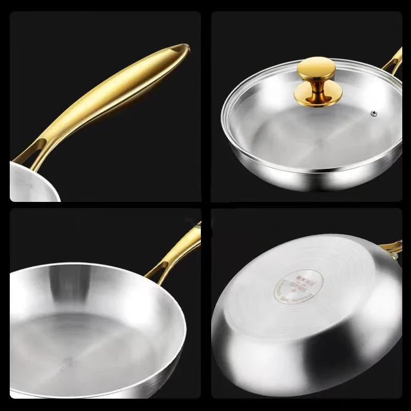 STEELTRIQ – 316 stainless steel frying pan with 7-layer design, 2 mm wall thickness and induction compatibility - Image 6