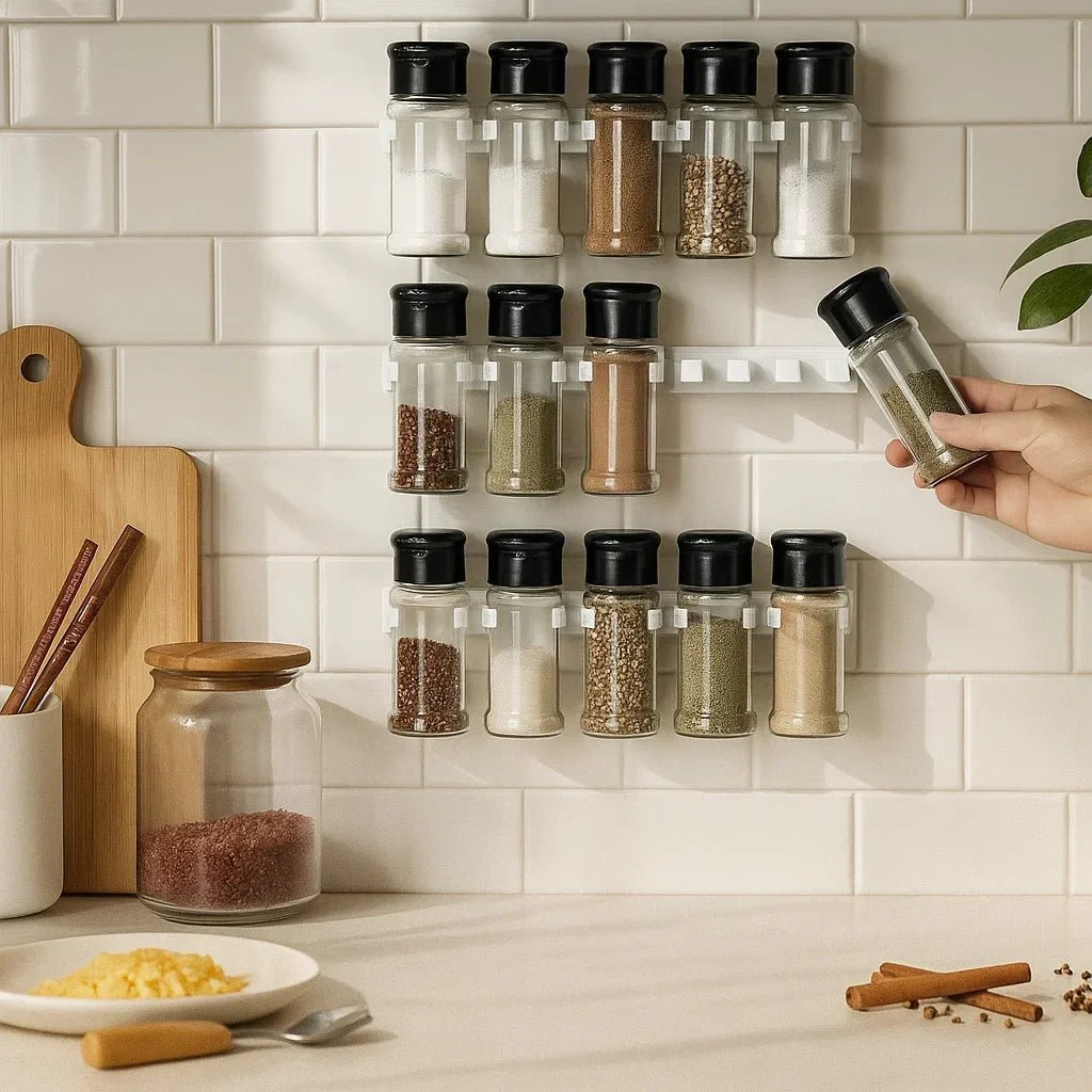 STICKHERB – Self-adhesive, wall-mounted spice rack for a tidy kitchen - Image 3