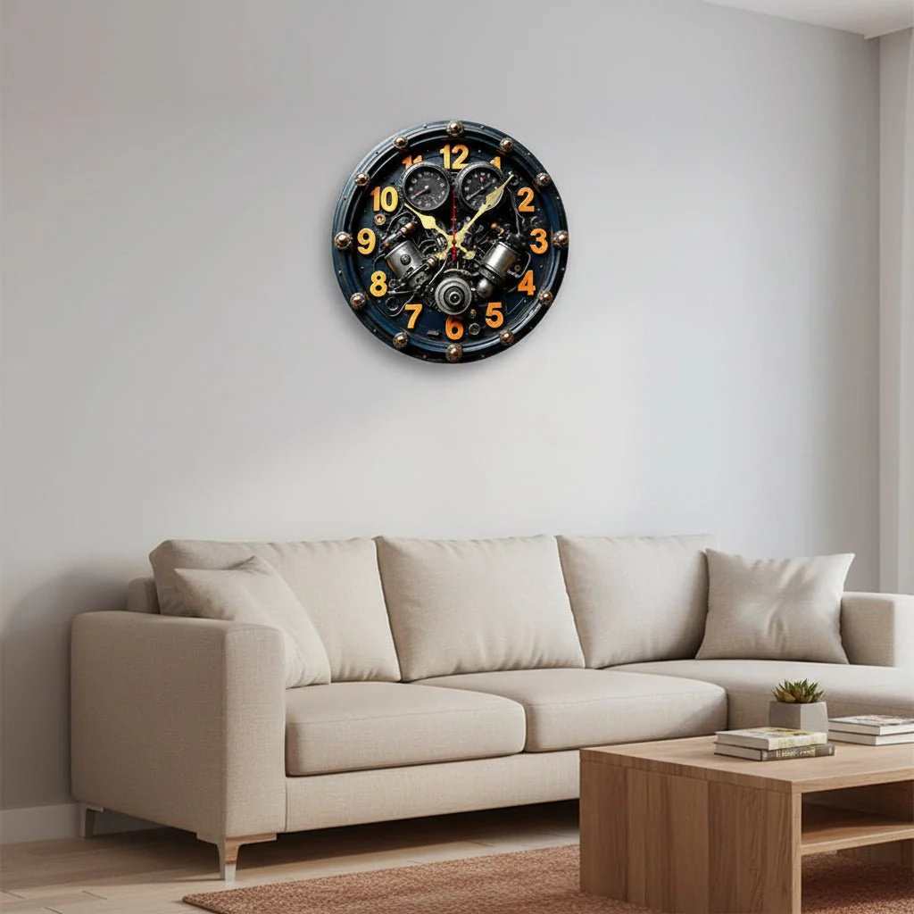STILLA NORDLY – Silent Wooden Wall Clock for Home and Office Decoration - Image 2