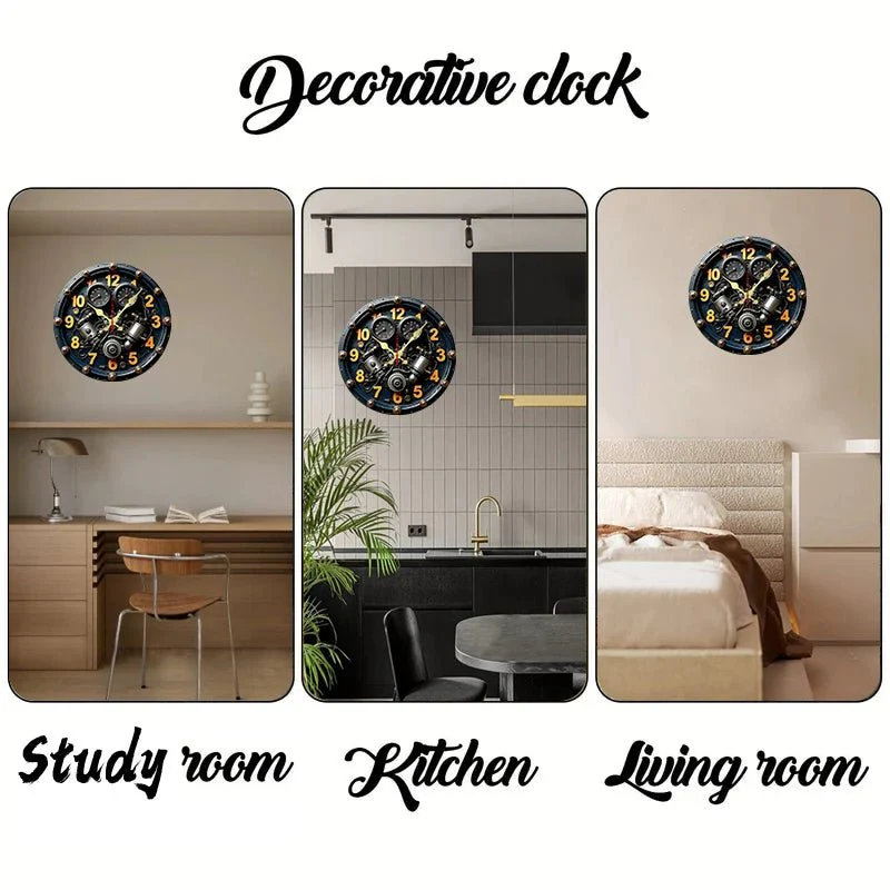 STILLA NORDLY – Silent Wooden Wall Clock for Home and Office Decoration - Image 6