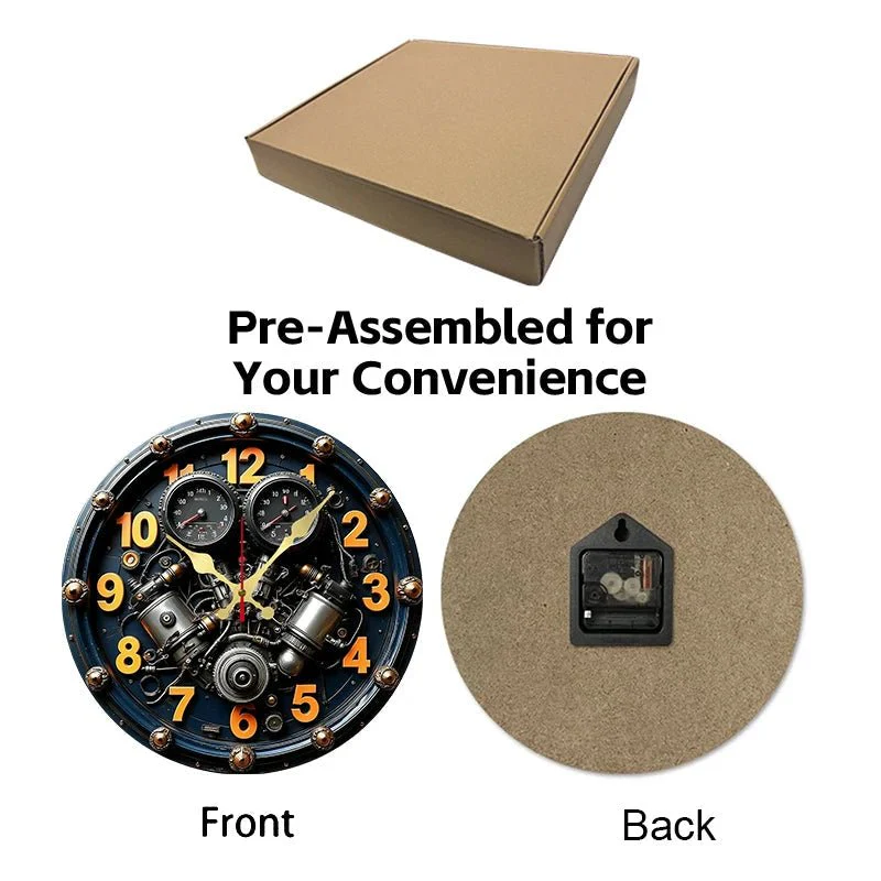 STILLA NORDLY – Silent Wooden Wall Clock for Home and Office Decoration - Image 7