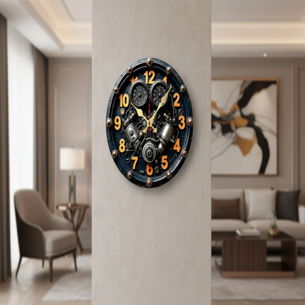 STILLA NORDLY – Silent Wooden Wall Clock for Home and Office Decoration - Image 8