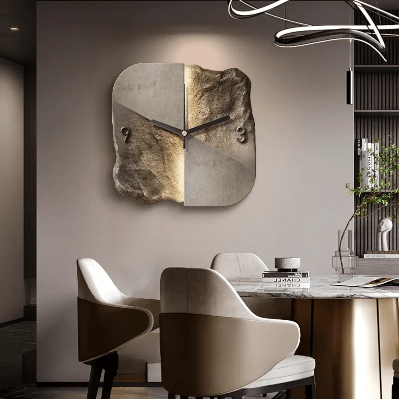 StoneAura – Modern Sandstone Wall Clock with 3D Relief & Silent Quartz Technology - Image 7