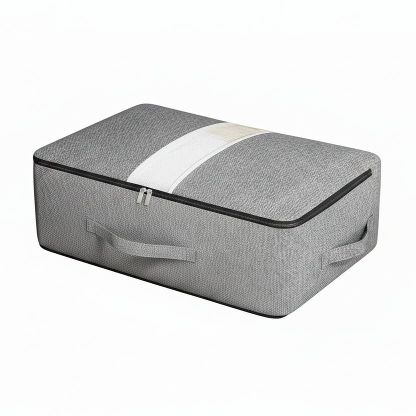 Storage Bag with Zipper for Comforters - Large capacity & viewing window for bed linen - Image 4
