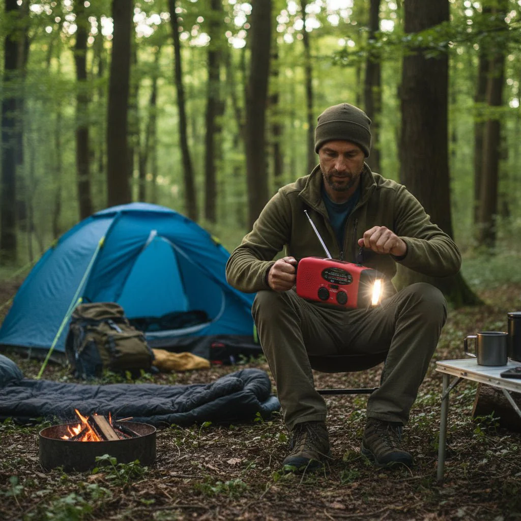 STORMGUARD – All-in-One Emergency Radio with LED Lamp, Crank Power & Weather Updates - Image 2
