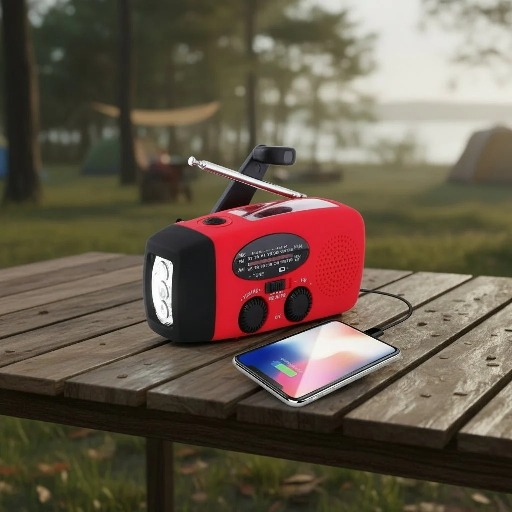STORMGUARD – All-in-One Emergency Radio with LED Lamp, Crank Power & Weather Updates - Image 4