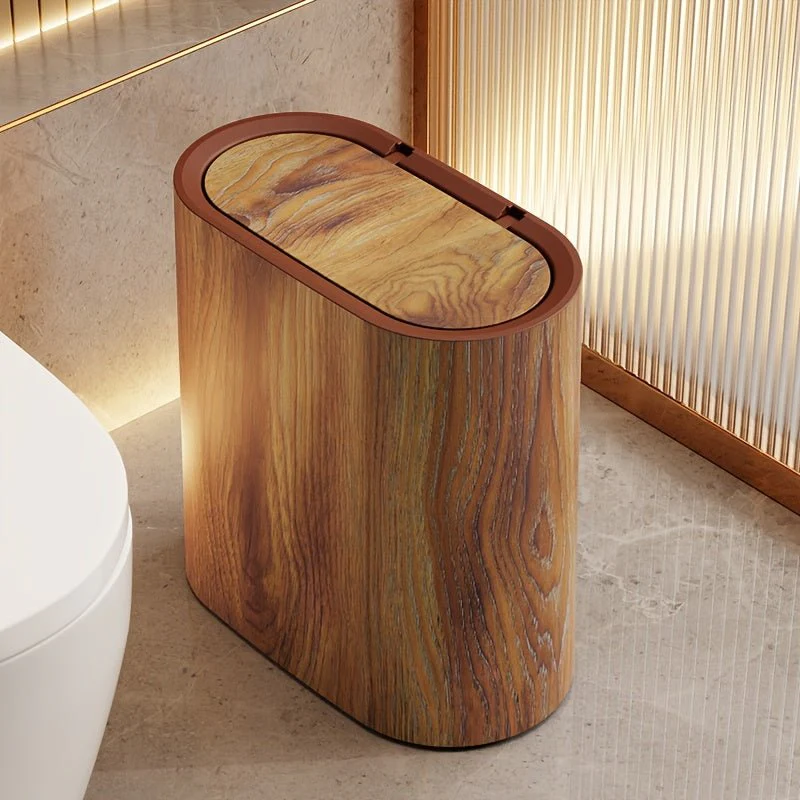 STYLEBIN – Contemporary oval waste bin with marble pattern