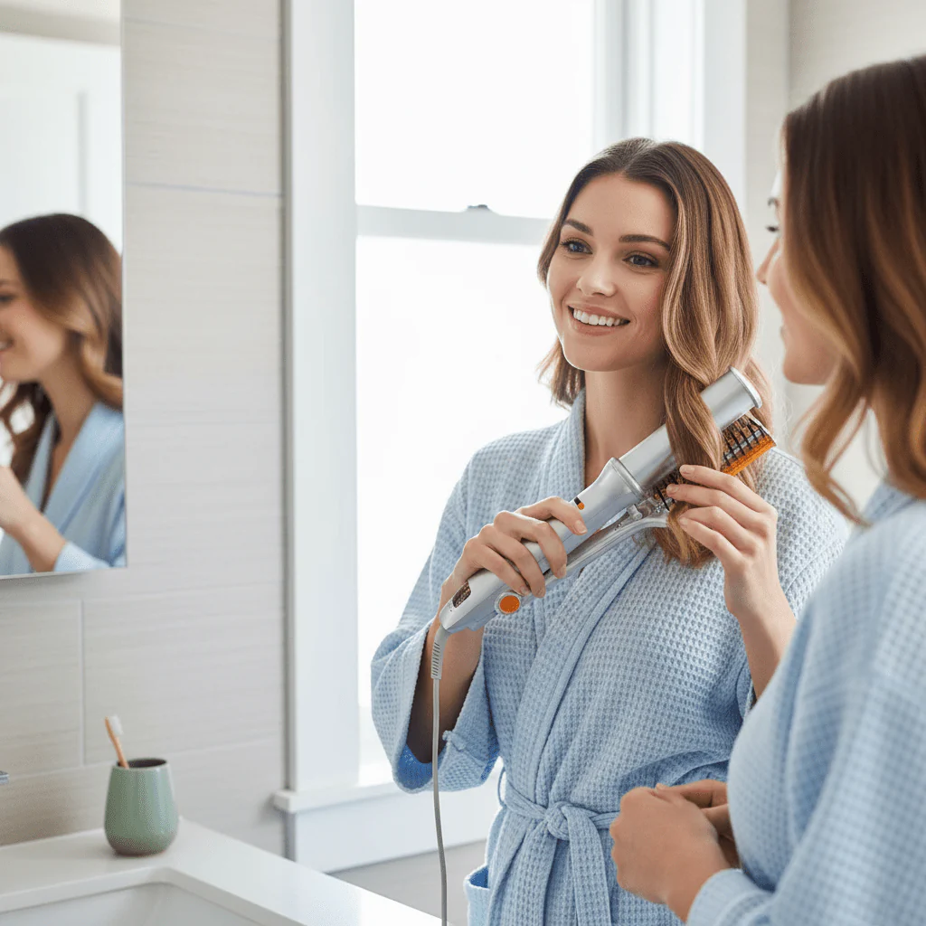STYLEMAX – 2-in-1 Rotating Hair Brush for Effortless Styling - Image 2