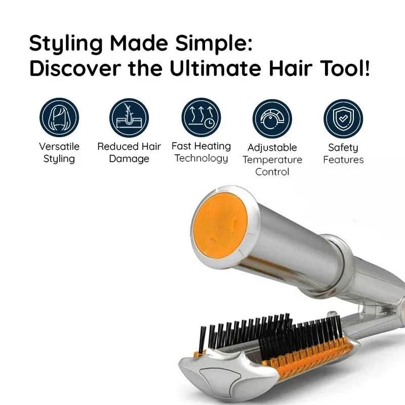 STYLEMAX – 2-in-1 Rotating Hair Brush for Effortless Styling - Image 4