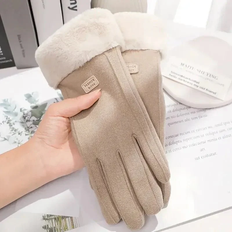 COZELLE – Thick Suede Touchscreen Gloves for Cold Days - Image 8