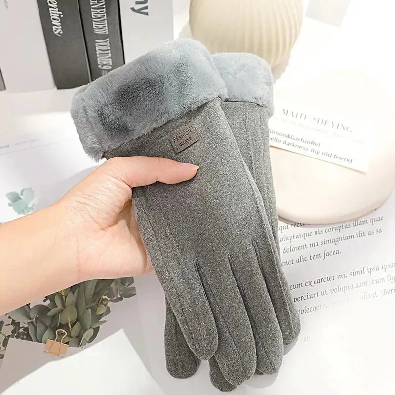 COZELLE – Thick Suede Touchscreen Gloves for Cold Days - Image 9