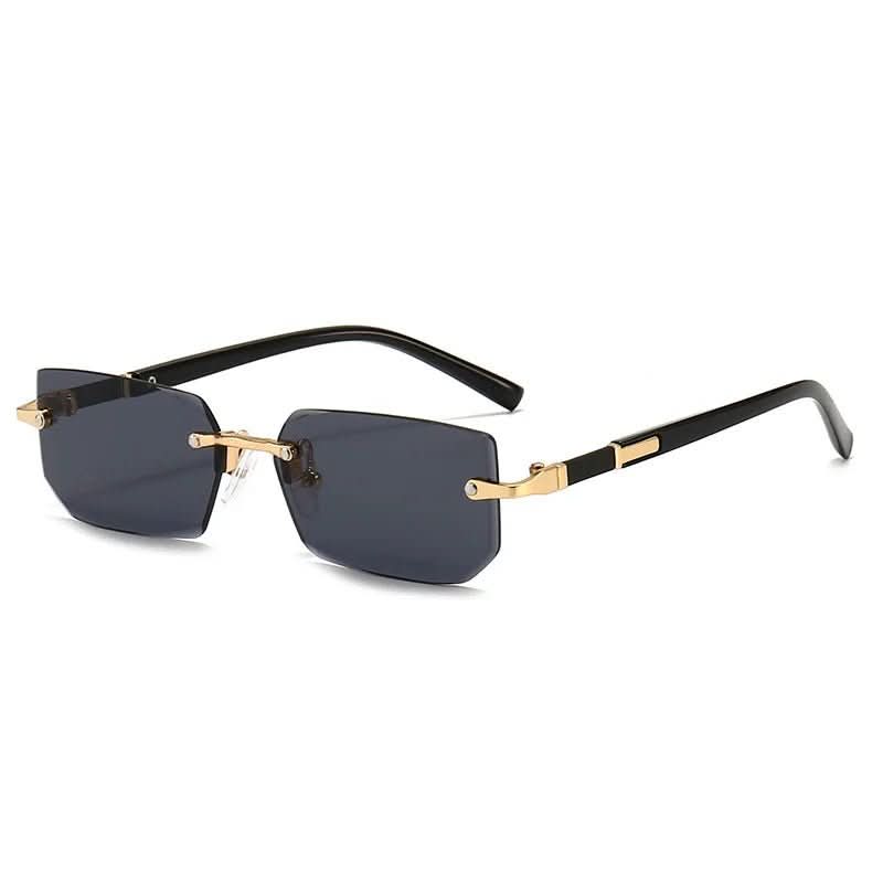 SUNEDGE - Rectangular frameless sunglasses with UV400 protection - Image 11