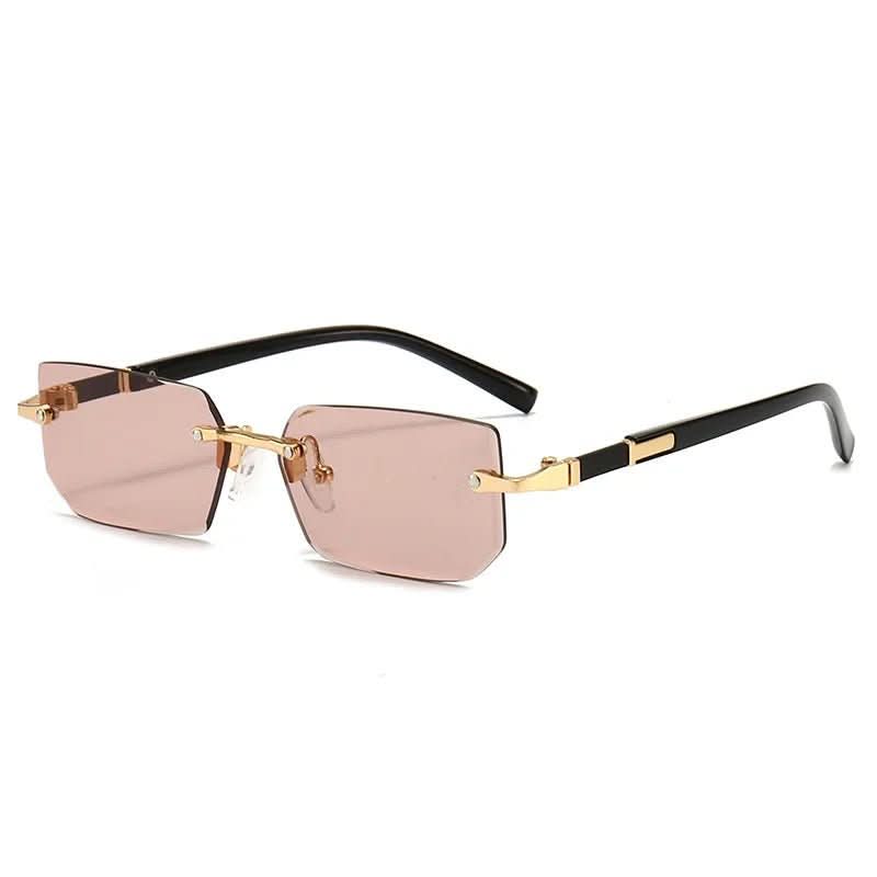 SUNEDGE - Rectangular frameless sunglasses with UV400 protection - Image 13