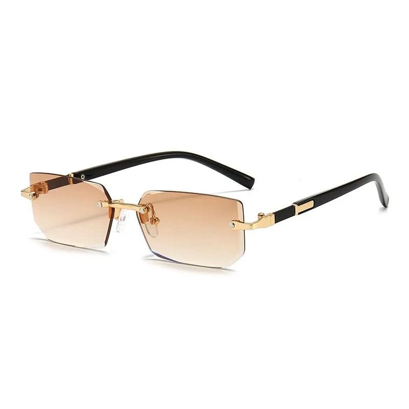 SUNEDGE - Rectangular frameless sunglasses with UV400 protection - Image 7