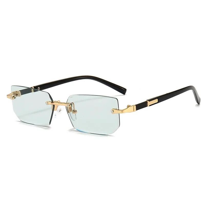 SUNEDGE - Rectangular frameless sunglasses with UV400 protection - Image 8