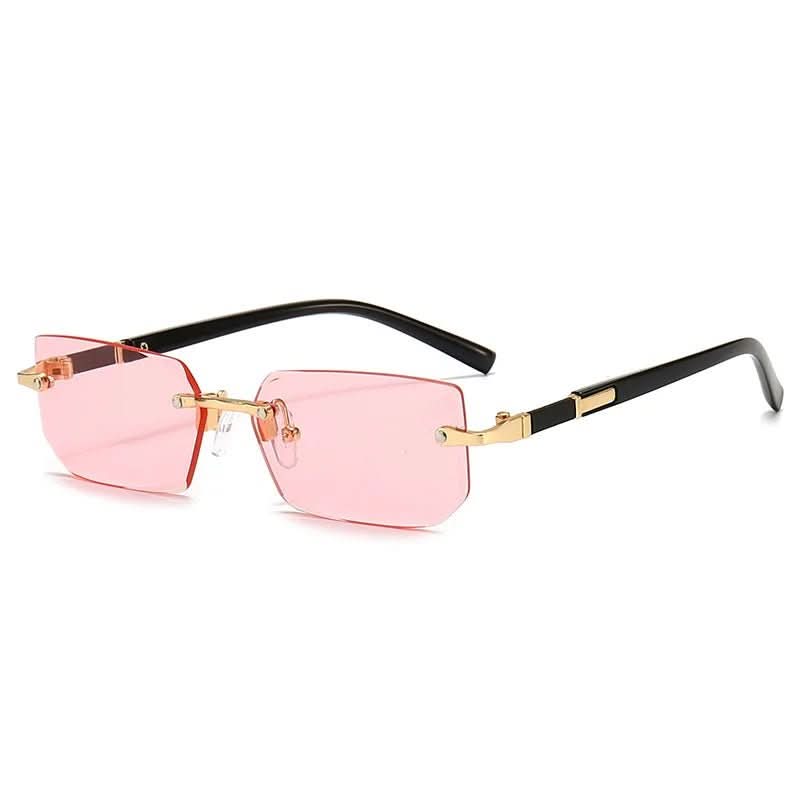 SUNEDGE - Rectangular frameless sunglasses with UV400 protection - Image 9