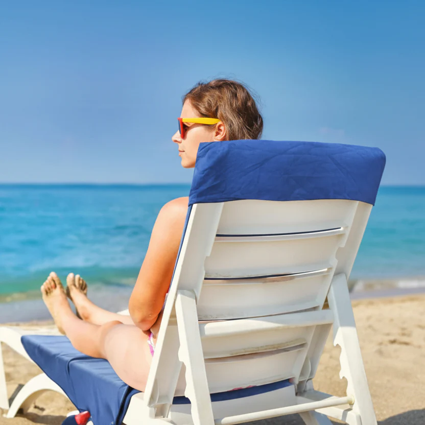SUNLOUNGE TOWEL - Towel with pockets & non-slip grip for deckchairs - Image 10