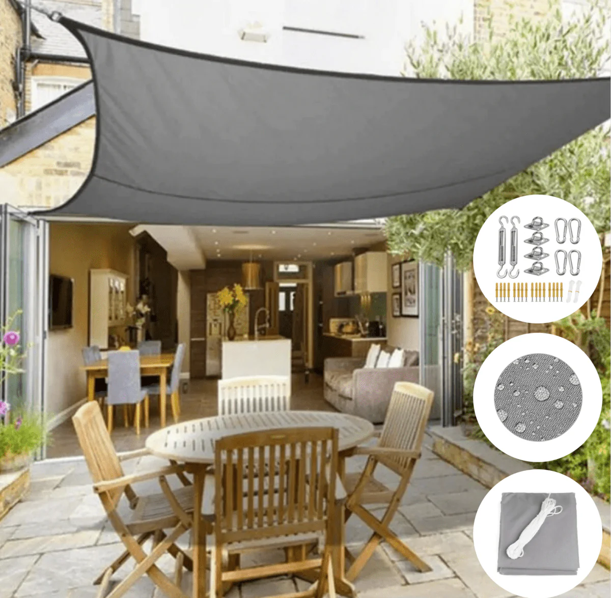 SUNSHADE Pro - Water-repellent awning with UV protection for balcony, patio & garden - Image 2