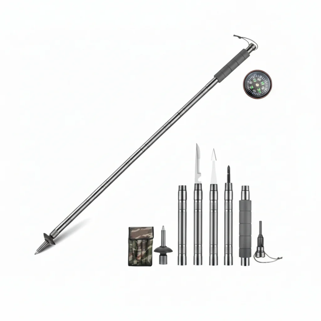 SURVIVAL TREKKER - Tactical hiking pole with multi-tool function for outdoor & emergencies - Image 6