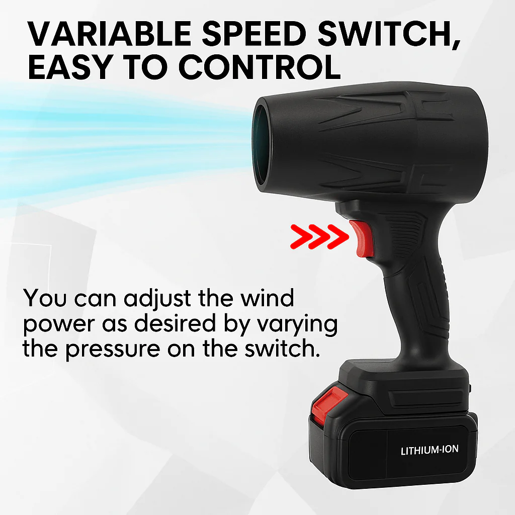 SWIFTFLOW – Powerful Hand Blower with Turbo Technology & Variable Airflow for Efficient Cleaning - Image 3