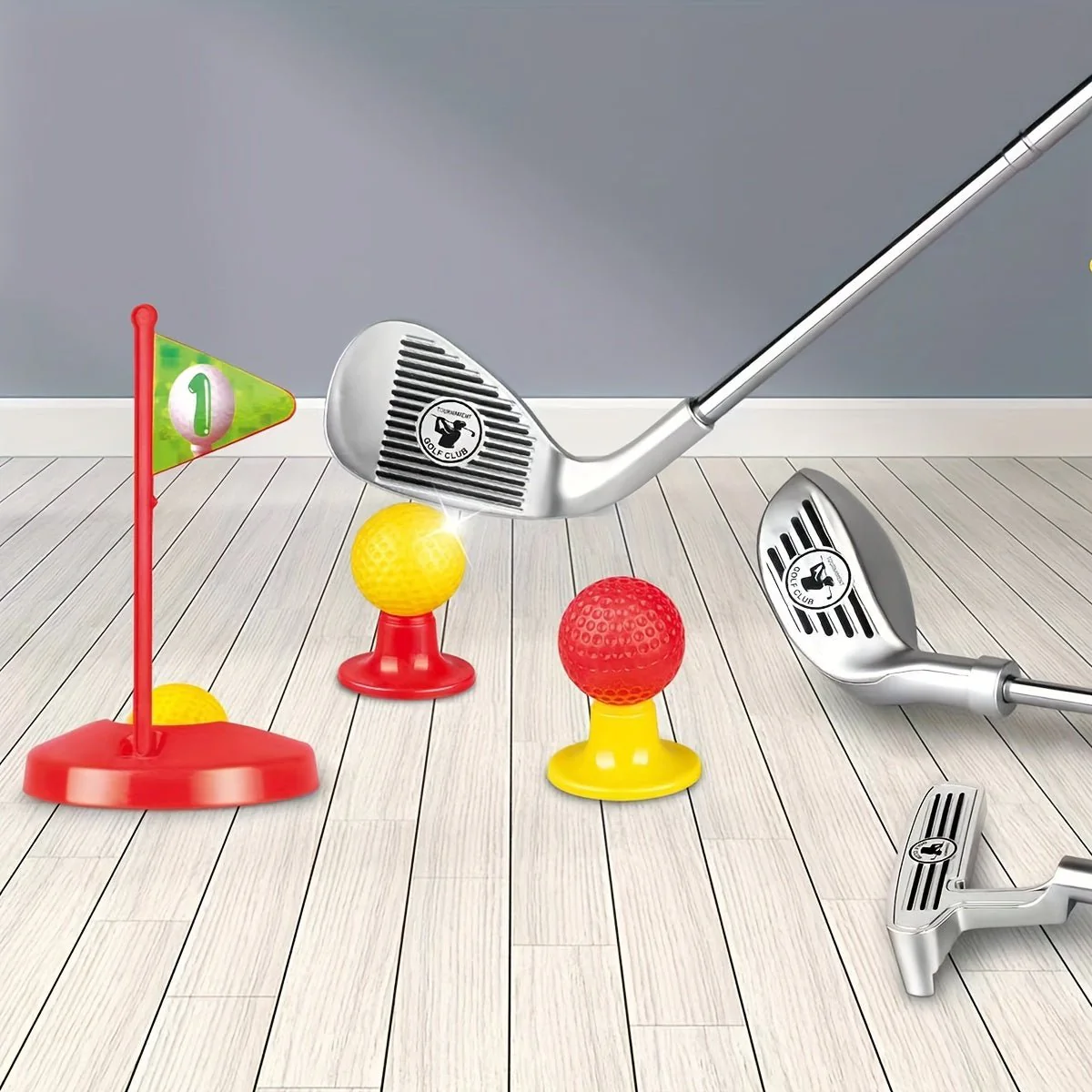 SWINGIQ – Adjustable Children's Golf Set with Telescopic Clubs, 3 Balls & 2 Targets for Children aged 3–8 Years - Image 7
