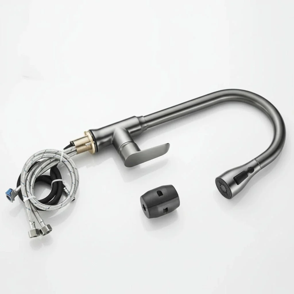 SWIVELUX – Elegant kitchen faucet with pull-out function and 360° rotation - Image 5