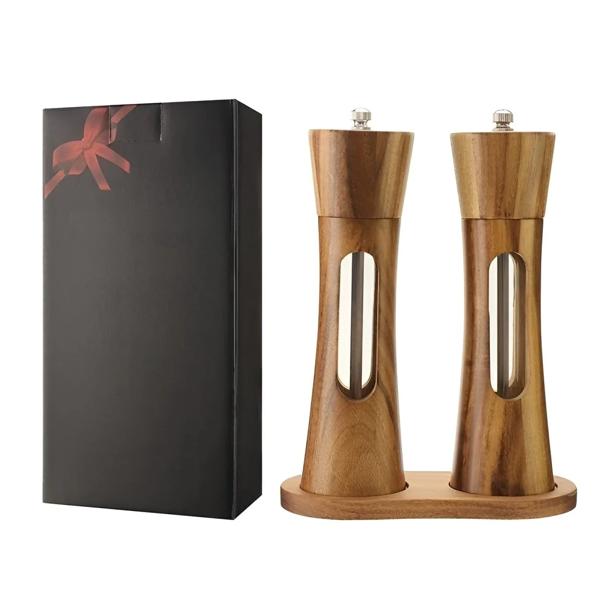TABLEOAK – Elegant salt and pepper grinders made of wood for precise seasoning - Image 5