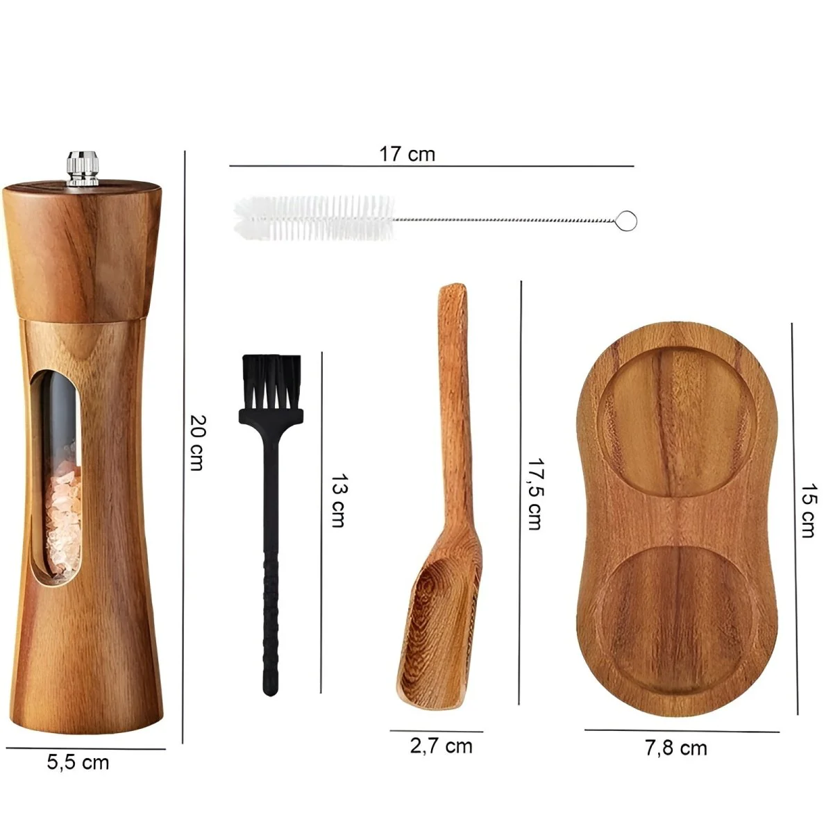 TABLEOAK – Elegant salt and pepper grinders made of wood for precise seasoning - Image 6