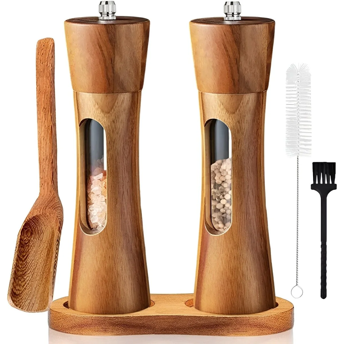 TABLEOAK – Elegant salt and pepper grinders made of wood for precise seasoning - Image 8