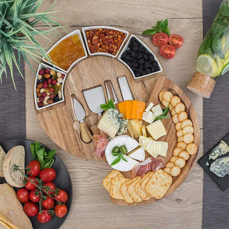 TABLEVA – Premium charcuterie board set made of acacia wood for serving and entertaining - Image 2