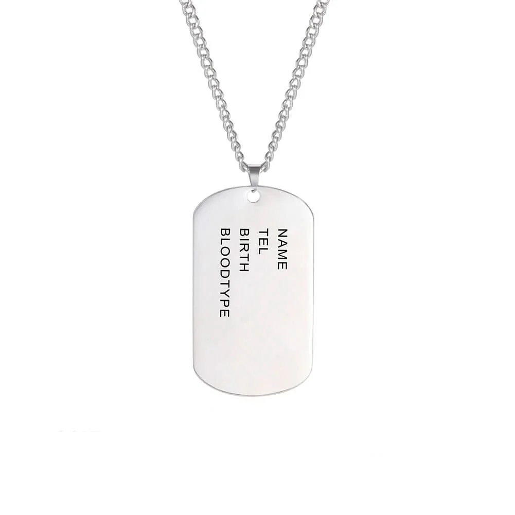 TAGNERO – Stainless Steel Dog Chain with Engraving for Men - Image 14