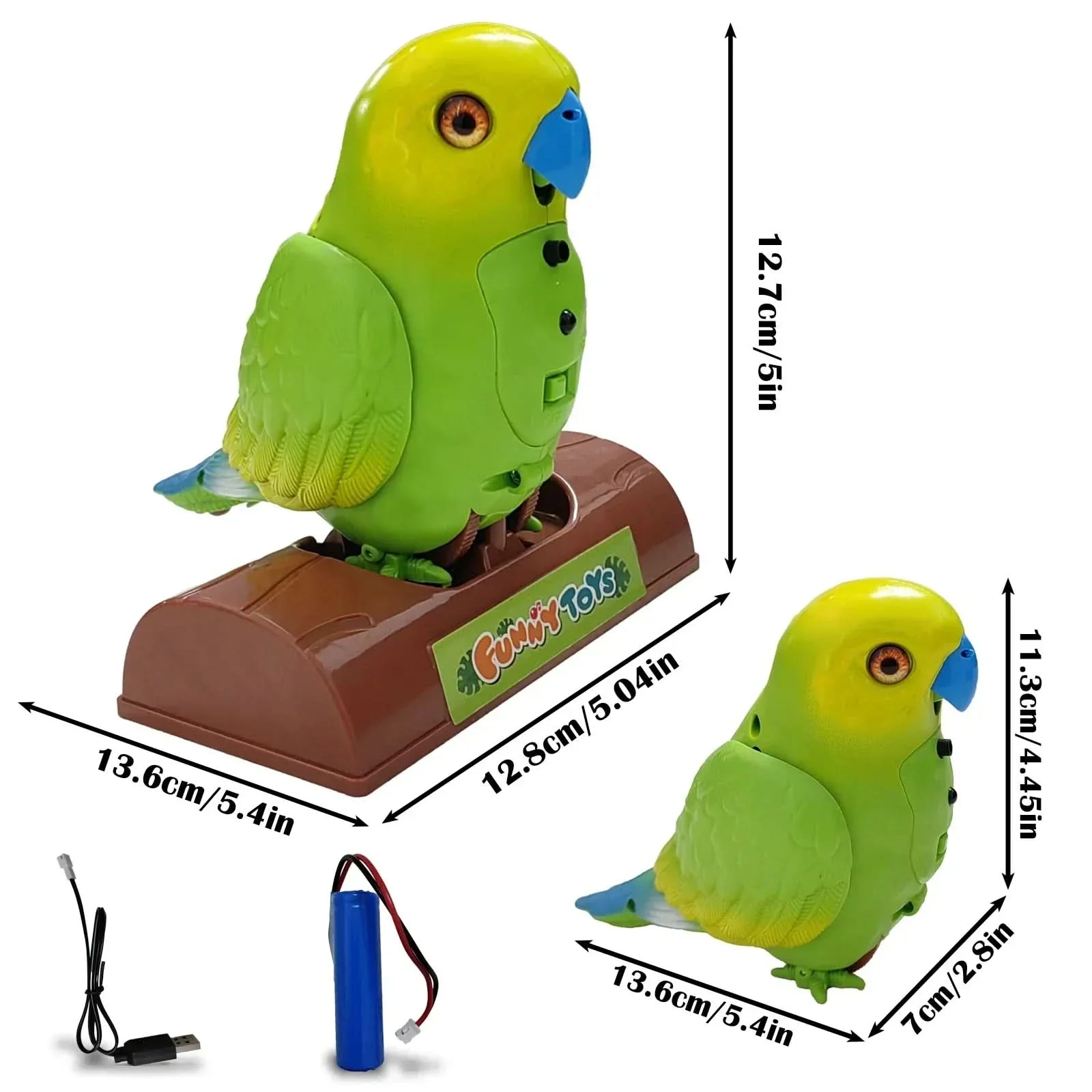 TalkyBird - Interactive talking parrot for children & adults - Image 4