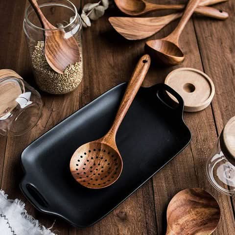 TeakCraft teak kitchen utensil set - Durable & stylish for every kitchen - Image 5