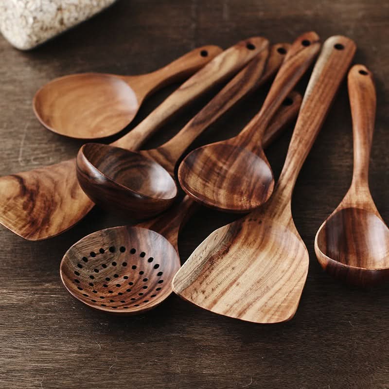 TeakCraft teak kitchen utensil set - Durable & stylish for every kitchen - Image 6