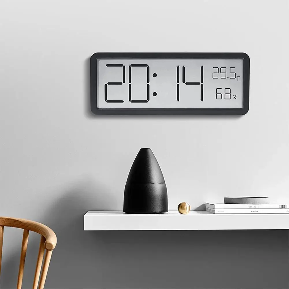 TEMPOCLIME – Large digital wall clock with LED display and climate sensor - Image 3