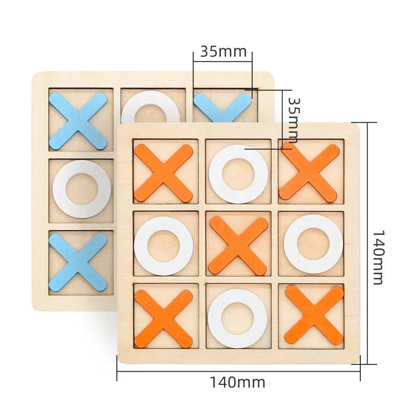 THINKTILES – Montessori 3D Chess & Shape Puzzle made of Wood for Children from 3 years - Image 7