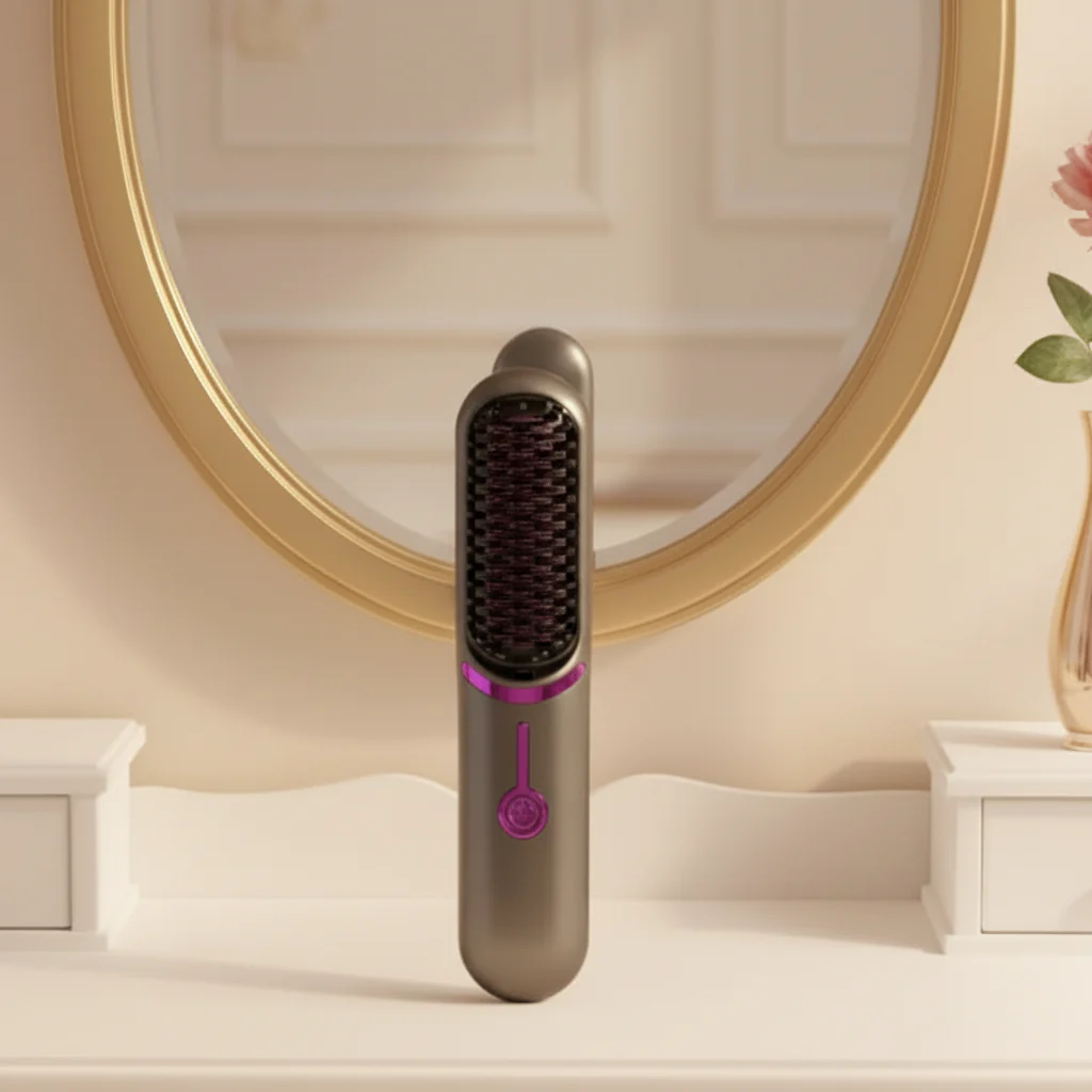 Tima Styler - Cordless straightening brush styler for straight hair everywhere