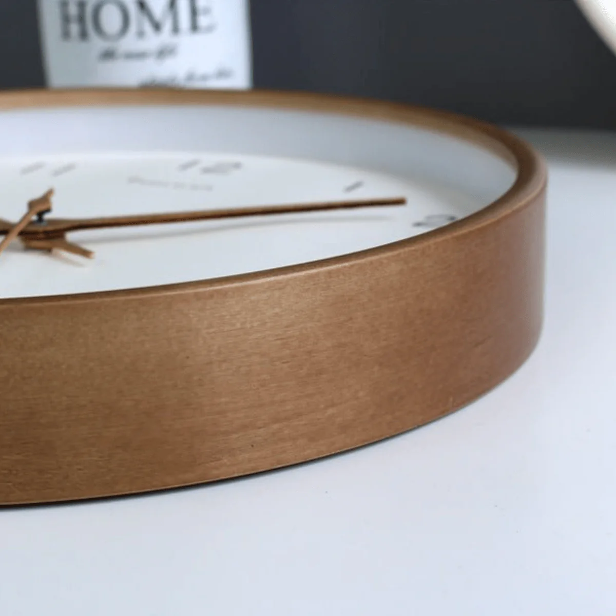 TIMEHAVEN – Quiet Wooden Wall Clock with Battery Operation - Image 11