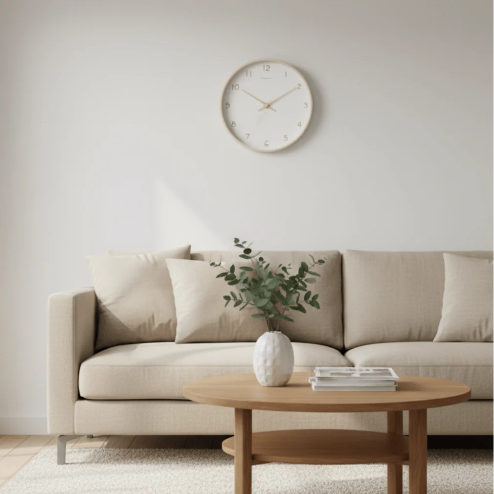 TIMEHAVEN – Quiet Wooden Wall Clock with Battery Operation - Image 4