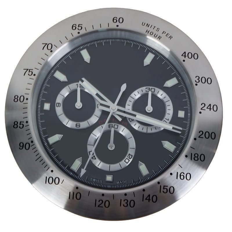 TIMELUME – Silent Wall Clock with Stainless Steel Frame & Luminous Hands (33 cm) - Image 9