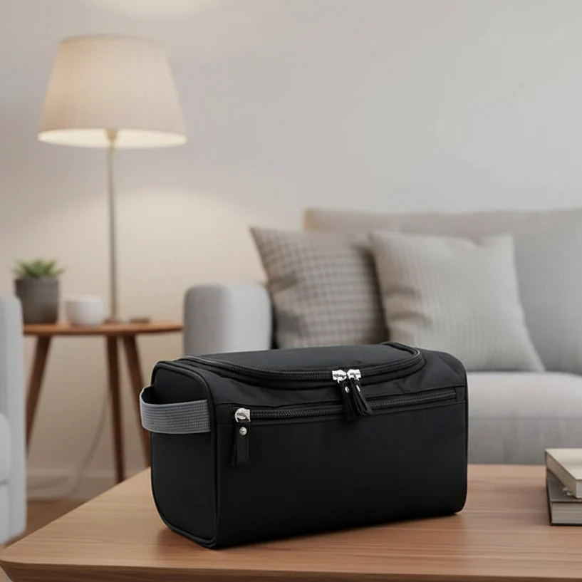 Timobag - Compact toiletry bag with hook & water-repellent design