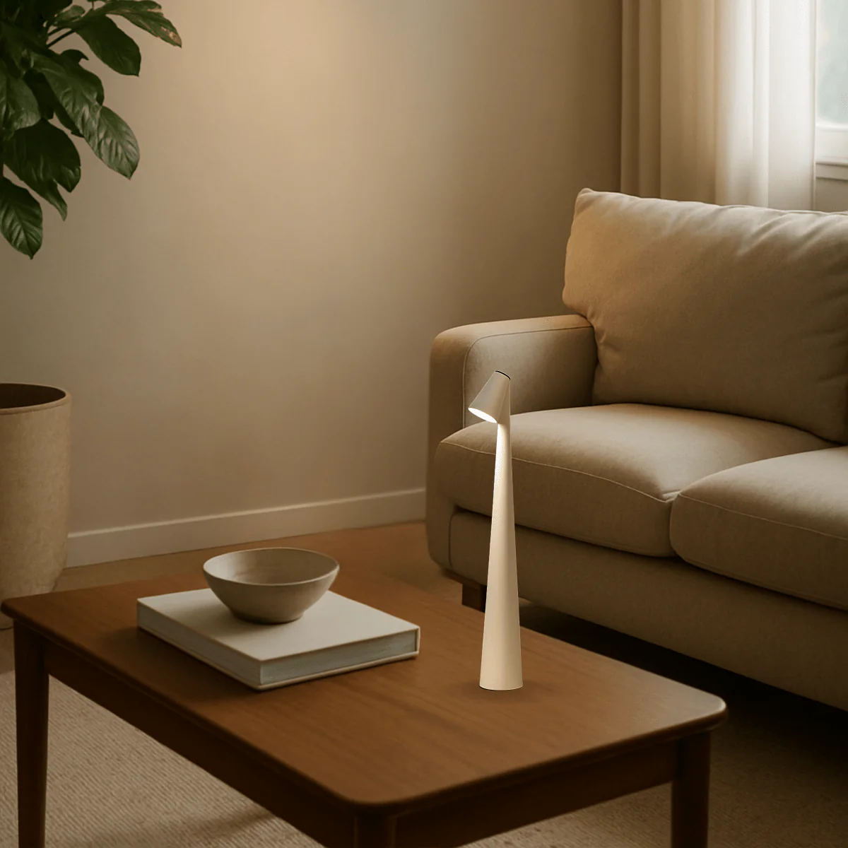 Metal table lamp - Rechargeable & stylish for indoors & outdoors - Image 3