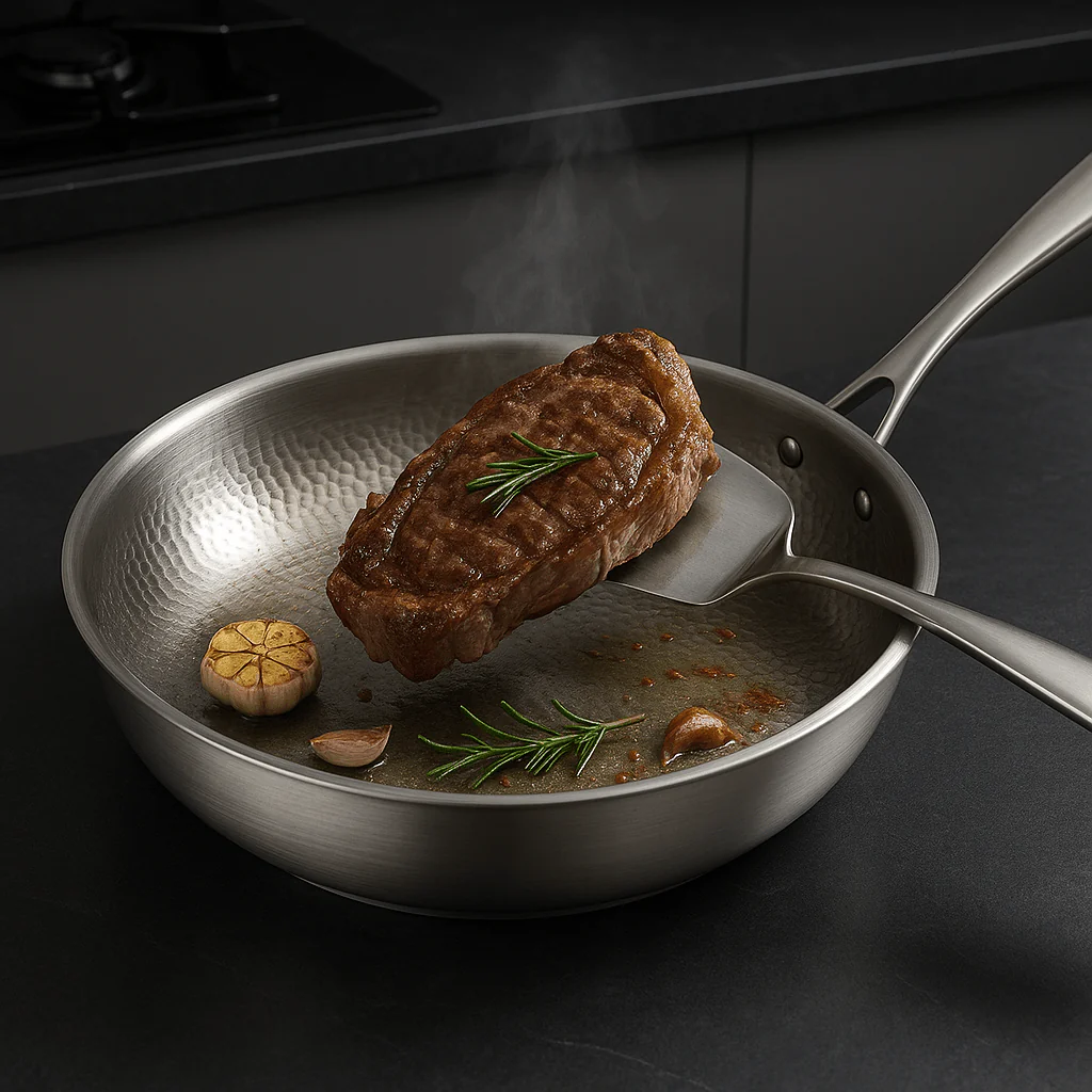 TITAN-PREMIUM PAN - High-quality titanium pan without coating for all hob types - Image 4