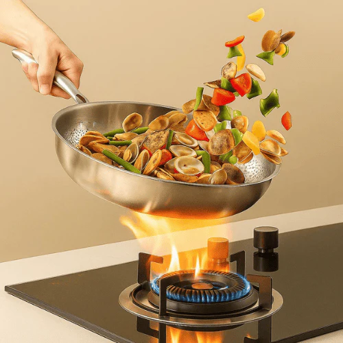 TitanForge Premium Pan 2.0 - Scratch-Resistant Titanium Pan Without Coating for Perfect Frying Results - Image 5