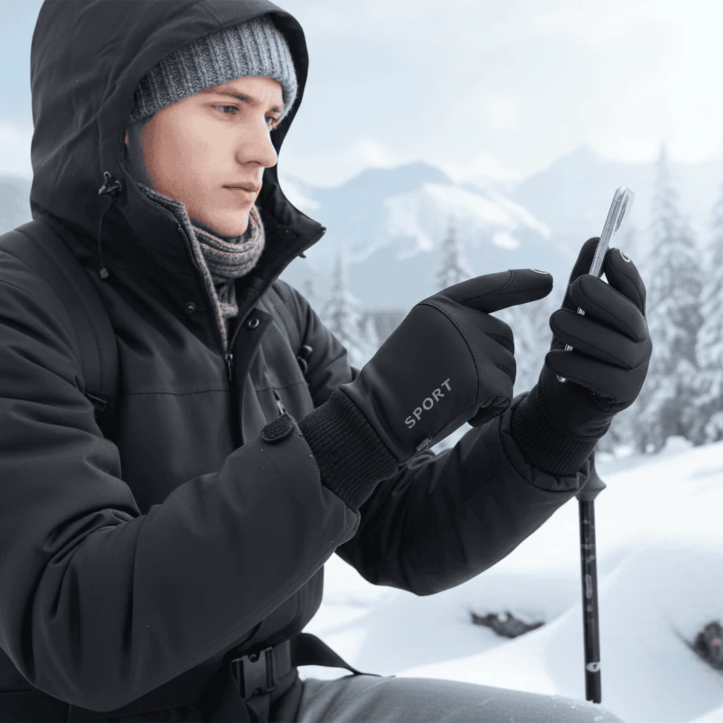 TOUCHFROST – Thermal touchscreen gloves with water protection and secure grip - Image 2