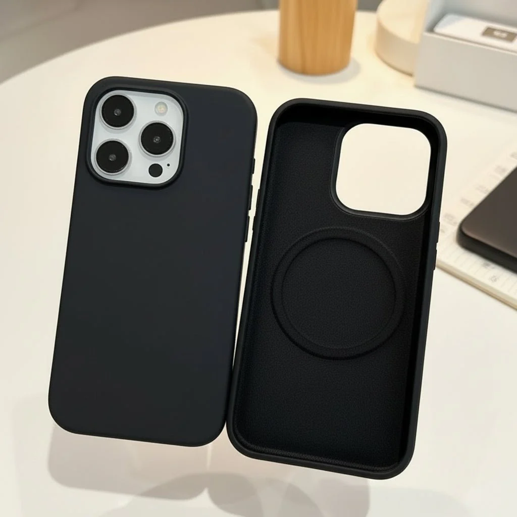 TOUCHLOCK – Soft Magnetic Liquid Silicone Case for iPhone 17