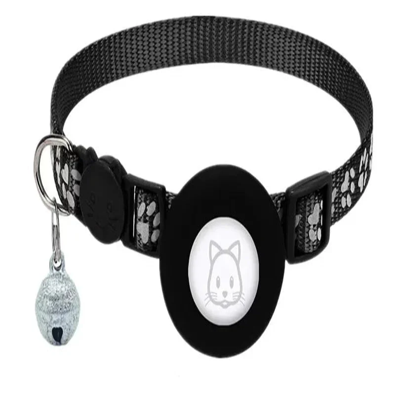 TRACKKITTY – Reflective Cat Collar with AirTag Holder and Safety Bell - Image 9