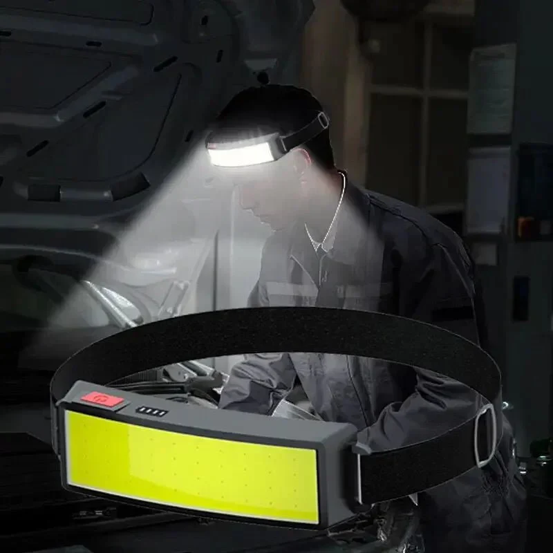 TRAILGLOW – 3-Mode COB-LED Outdoor Headlamp with 40-LED Flood Panel - Image 3