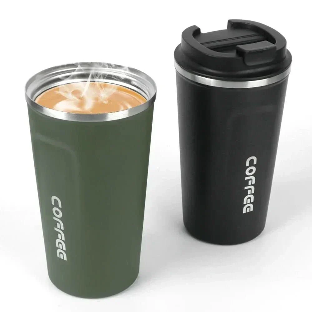 TravelMate Stainless Steel Thermal Mug – Insulated Travel Mug for Coffee & Tea, 380ml/510ml, Leak-Proof - Image 2